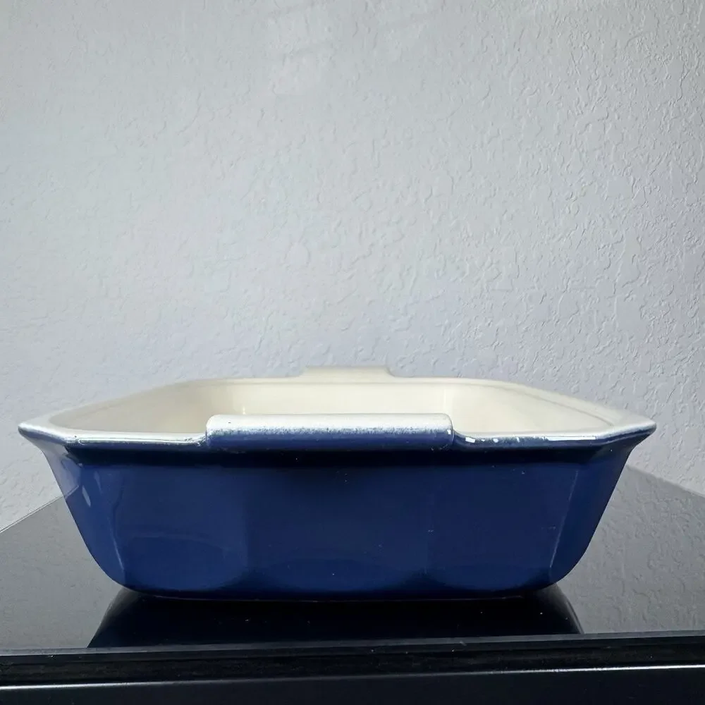 Emile Henry France Dark Blue 15” Baker, Casserole Dish Made for Williams-Sonoma - Picture 10 of 16